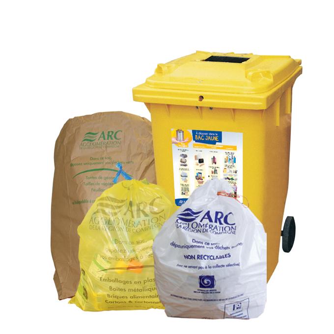 Sac Poubelle Jaune Mairie 2025