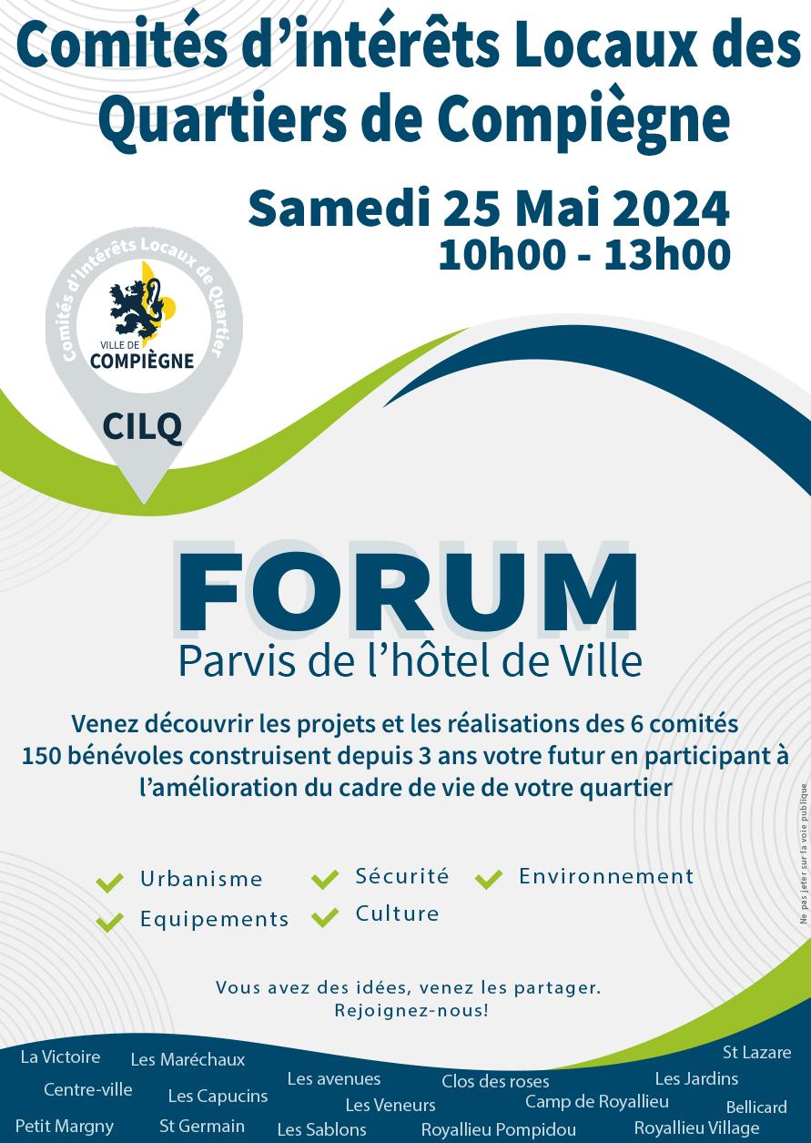 Affiche Forum des CILQ 2024